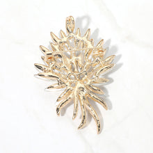 Load image into Gallery viewer, Peach Marquise Stone Cluster Floral Bouquet Pin Brooch
