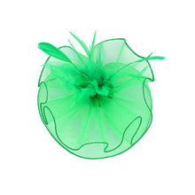 Load image into Gallery viewer, Feather Mesh Headband Hair Clip Fascinator (Multiple colors)
