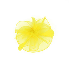 Load image into Gallery viewer, Feather Mesh Headband Hair Clip Fascinator (Multiple colors)
