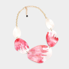 Load image into Gallery viewer, Red Abstract Glitter Necklace
